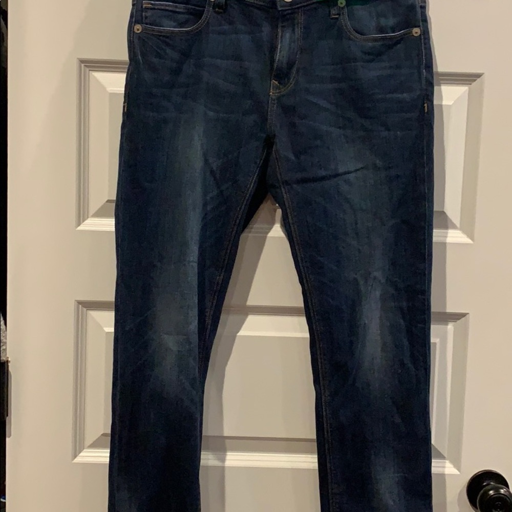 Express girlfriend jeans with cuffed bottom